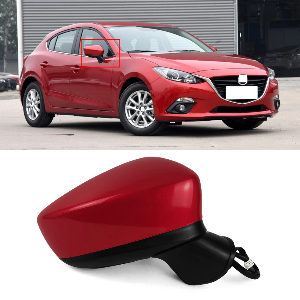 CAPQX 5/8 проволока для Mazda 3 Axela 2014 2015 2016 наружное зеркало заднего вида боковое