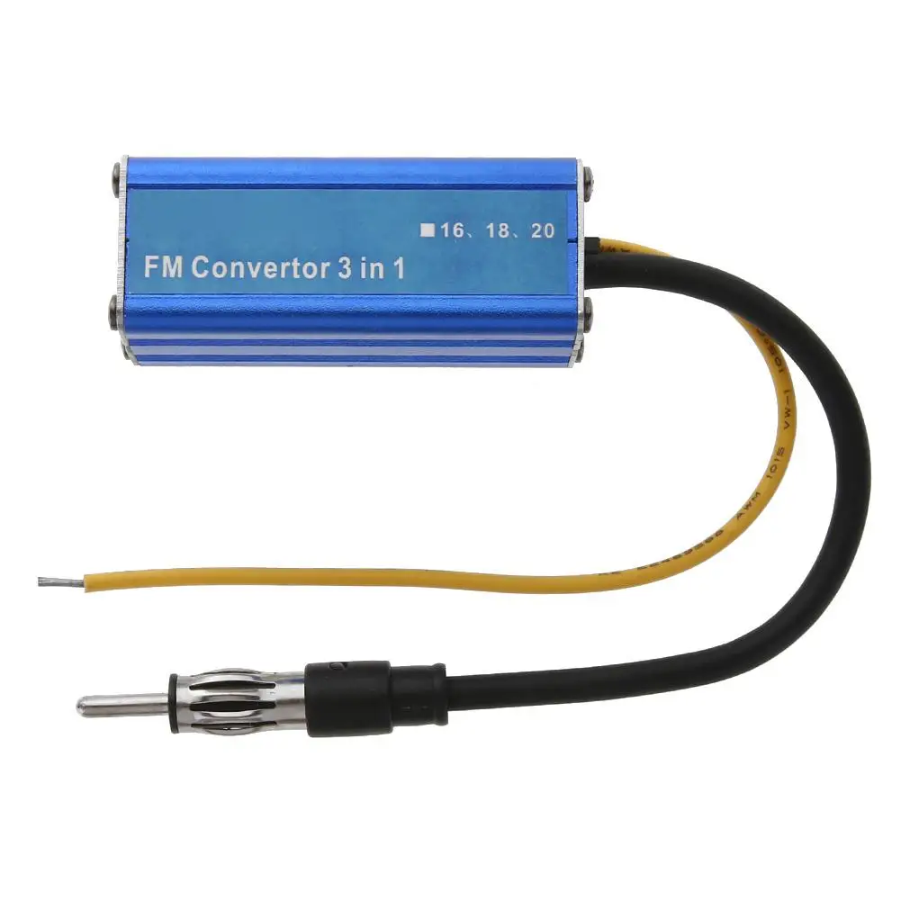 Universal 12V 3 in 1 Car Frequency Antenna Radio FM Band Expander Car Auto Stereo Antenna FM Radio Band Frequency Converter