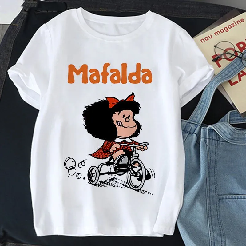 Модные Тоды Mafalda стильная футболка с изображением персонажей видеоигр для женщин