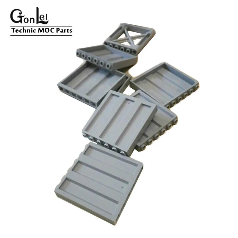 

8 шт./лот панель 1x6x5 Вертикальная гофрированная стена MOC кирпичная стена дом запчасти уличный вид забор корпус высокотехнологичные строител...