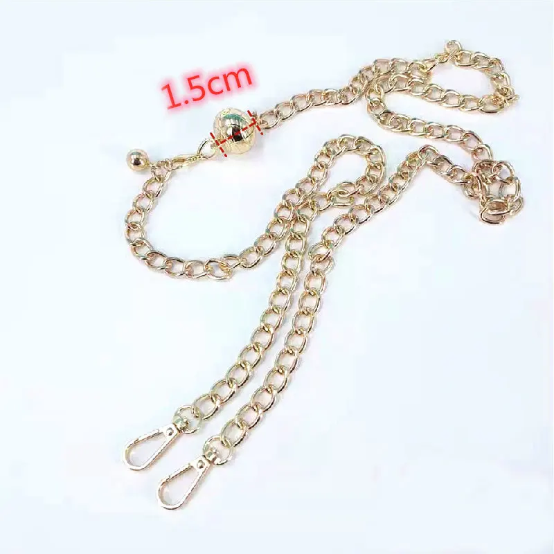 

Beautiful Iron Milled Chain Fashion Bell Chain Bag Chain Fashion Bag Handle Convenient Long Bag Decoration Durable High Quality