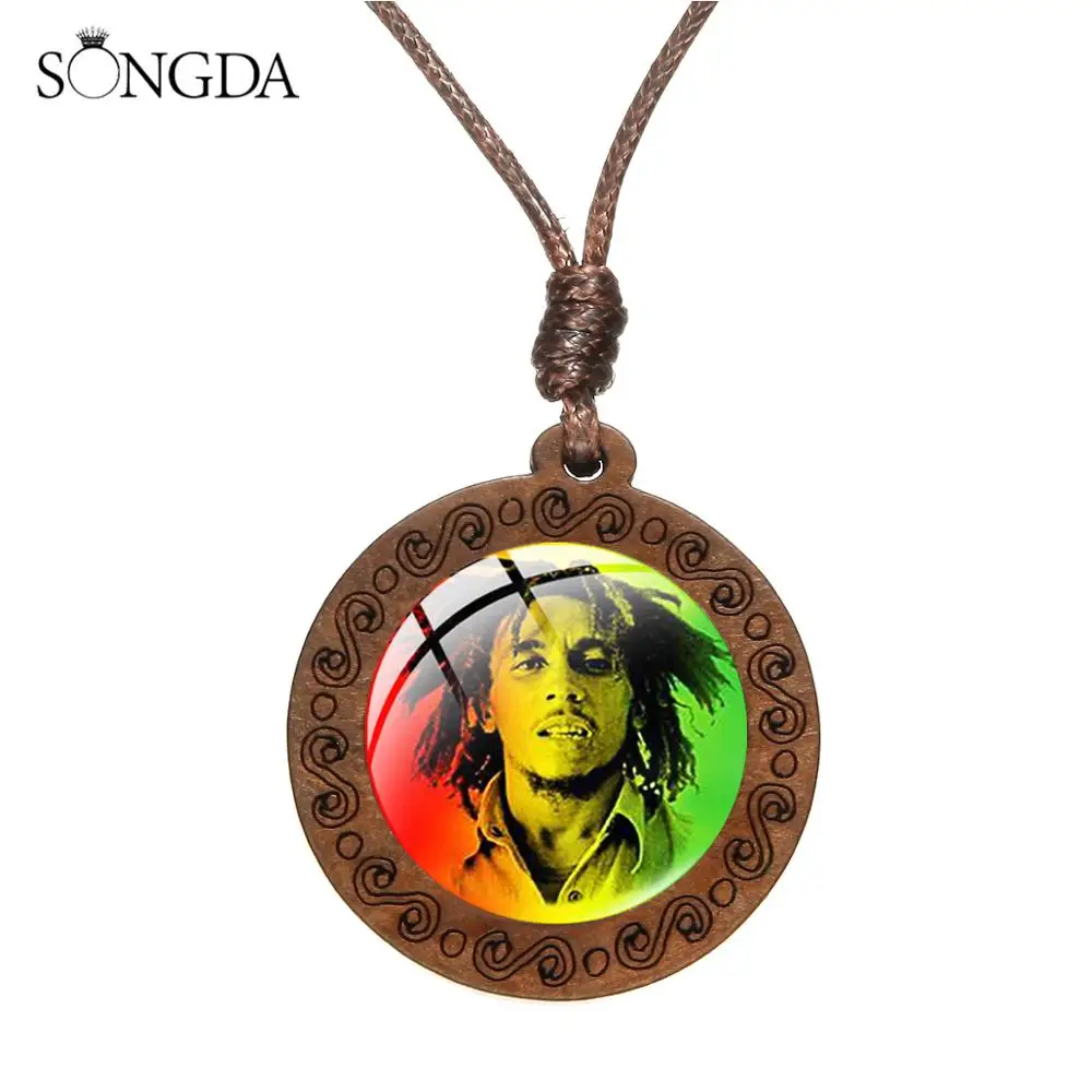 Ожерелье в стиле панк Ямака регги певица Боб Марли Харадзюку красная желтая