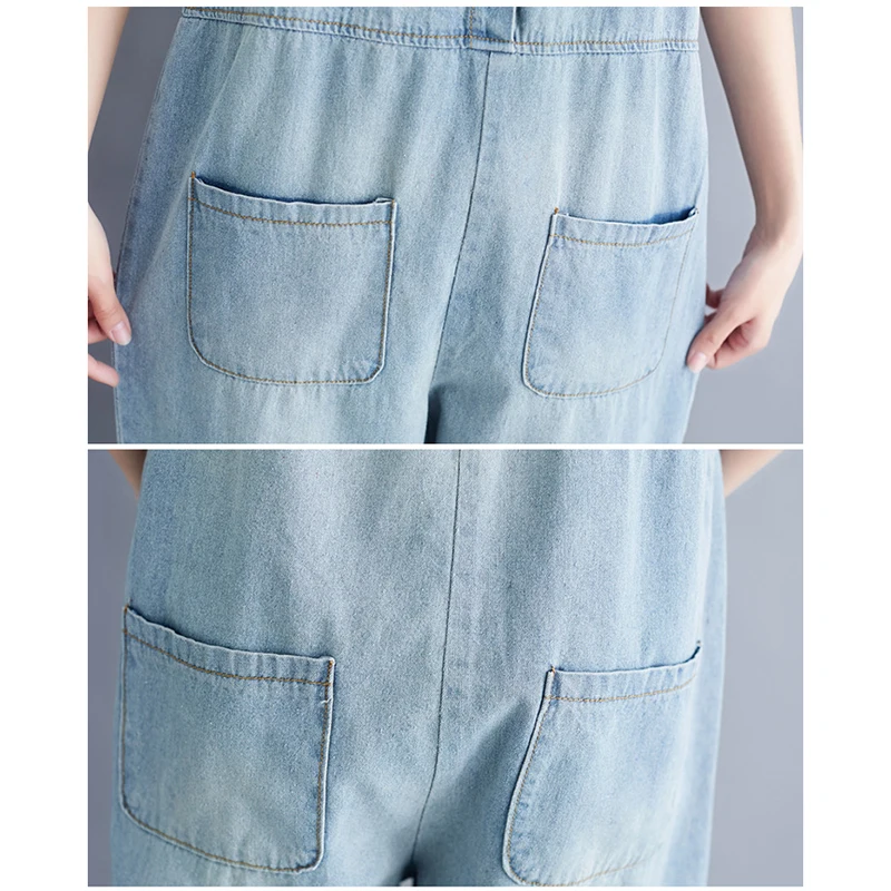 2019 Новый женский джинсовый комбинезон стрейч с высокой талией длинные джинсы