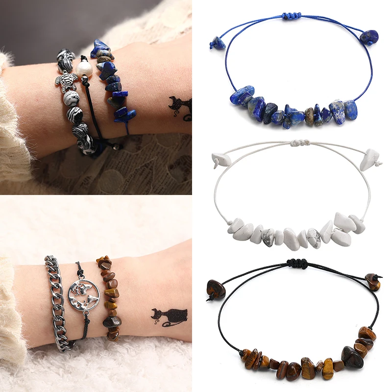 Разноцветный плетеный браслет ручной работы из вощеной веревки с необычным