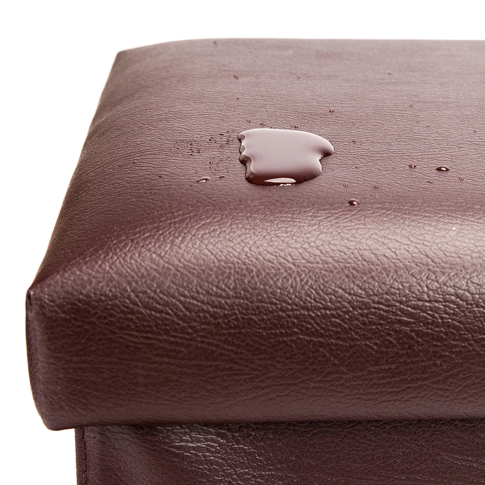 Табурет для хранения оттоманка экономия места практичная кожаная квадратная