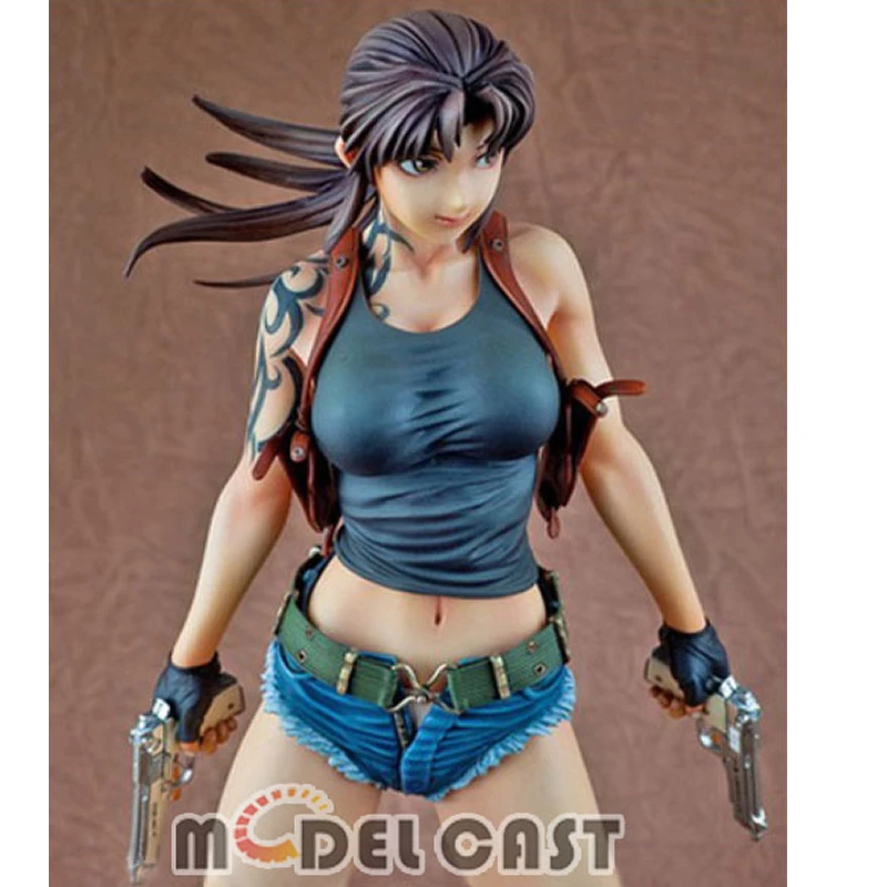 1/6 Черная Лагуна Revy двойной пистолет вер. Сексуальная девушка Неокрашенная