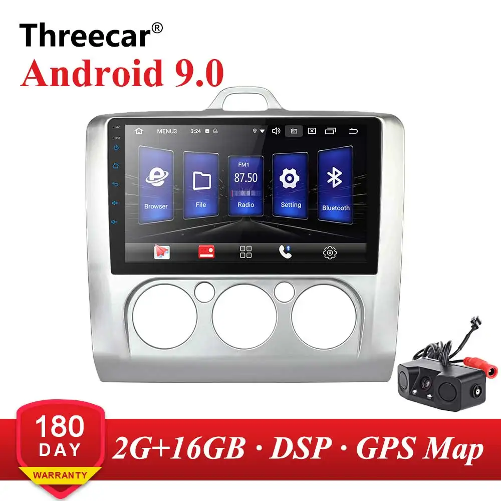 android 9 cam 2din Android 9 Автомагнитола для Ford 2005-2011 9 дюймов 3g gps навигация Bluetooth FM AM RDS DSP мультимедийный плеер Ford Авторадио - Цвет: android 9 cam