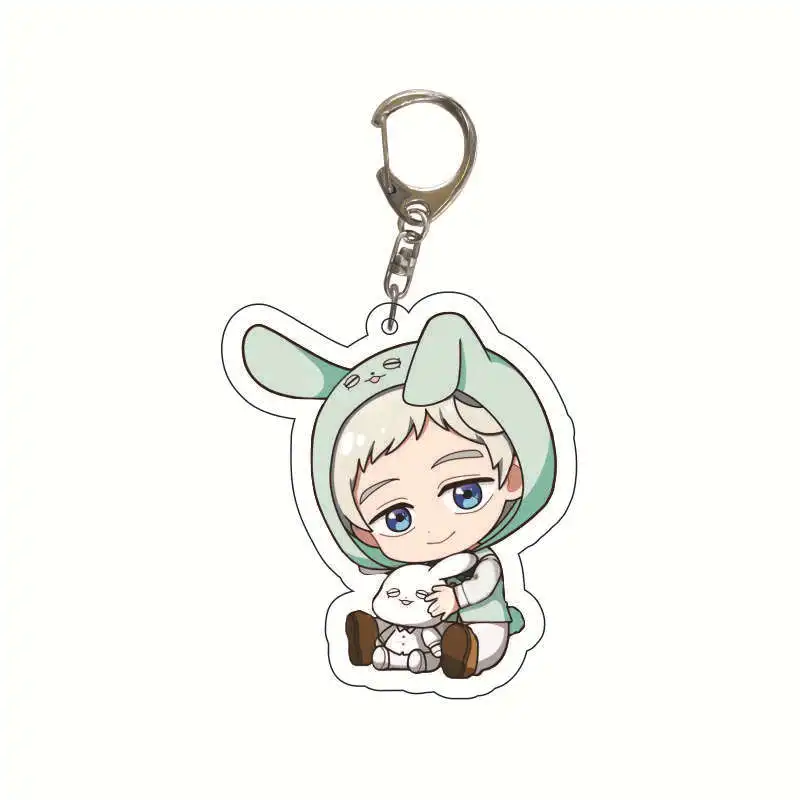 The Promised Neverland Emma Norman Ray Don Gilda Cosplay Acrylic Key Chain Pendant Keyring Prop | Chains