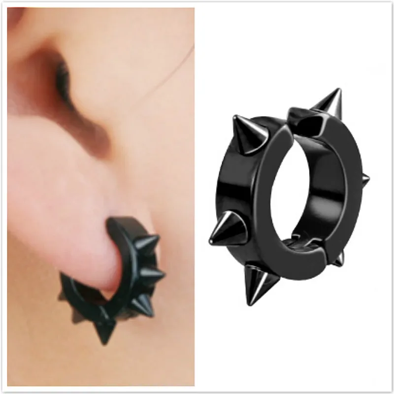 Мужские сережки в стиле панк 2020 1 шт. с 6 спинами модные ювелирные изделия клипсы