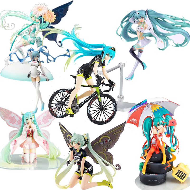 Аниме Хацунэ Мику 2017 307 # гонки стили ПВХ Фигурки 2016 2th модель игрушки коллекция