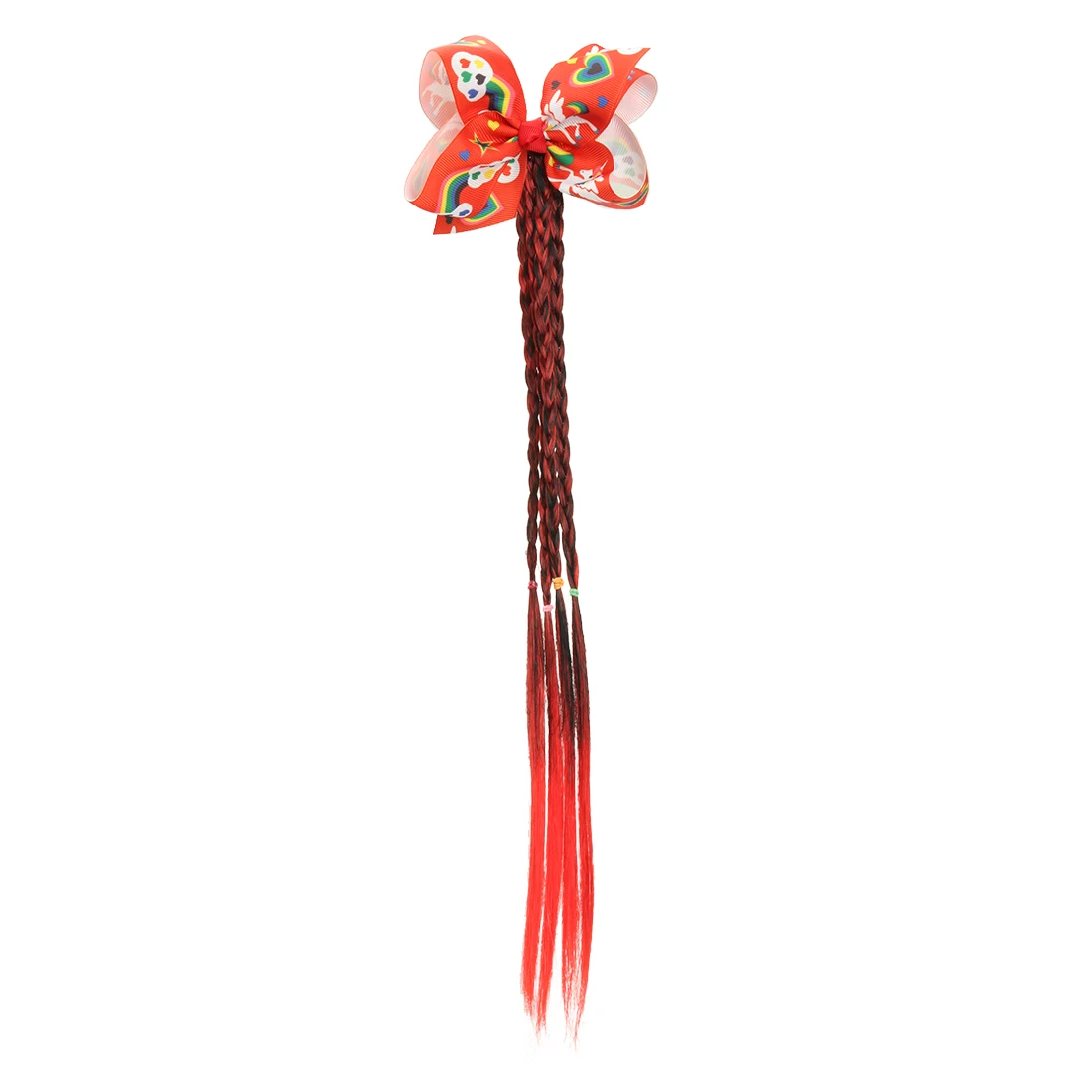 unicorn bow-1 1 шт., парик, эластичная лента для волос, аксессуары для волос для девочек, галстук для волос, цветная крученая тесьма, веревка, колокольчик, дизайнерская Детская повязка на голову, головной убор - Цвет: unicorn bow-1