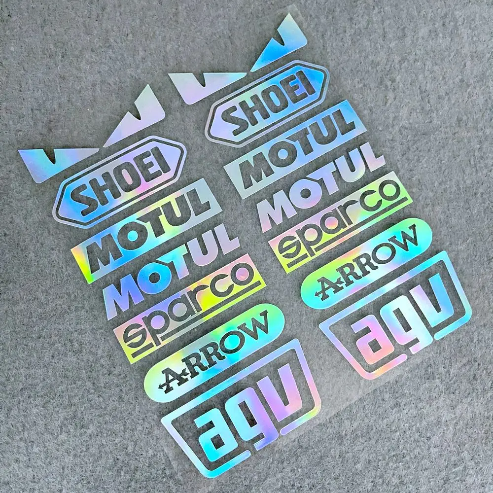 1 комплект светоотражающих боковых наклеек для мотоциклетного шлема с