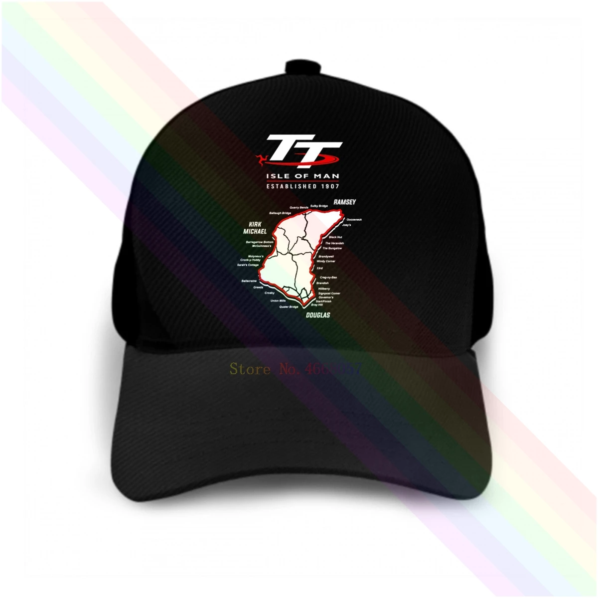 Новинка 2020 черная популярная бейсболка с изображением острова Мэн TT кепки