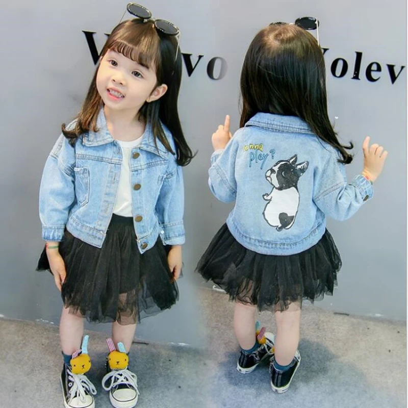 Куртка детская джинсовая с длинным рукавом От 2 до 8 лет 2019 | Детская одежда и обувь