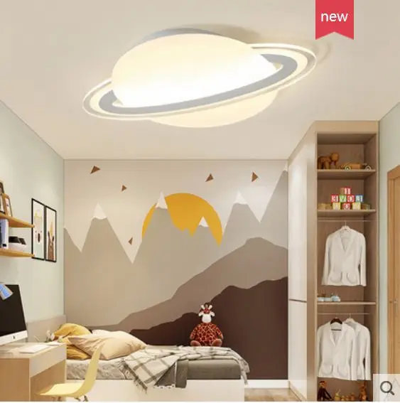 

Home Bedroom lamp modern minimalist creative personality children's room lamp warm romantic study room LED acrylic ceiling lamp