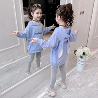 girls clothes set children casual suit 6 8 10 12 years kids fashion clothes teens sweatershirt trousers 2pcs set fall outfits