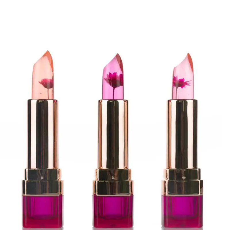 Черный помада Хризантема 3 фруктовых вкусов Температура изменения Увлажняющая
