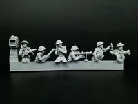 172 scale die cast resin figure wwii british army trench infantry model assembly kit unpainted free shipping