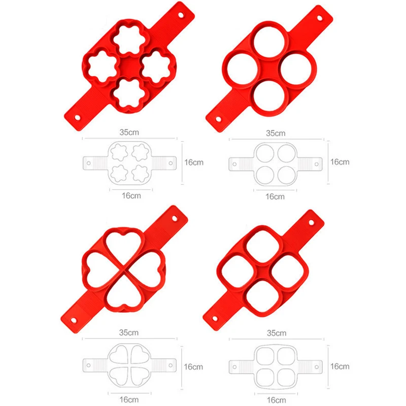 Кольцо для яичницы антипригарная блинница силиконовая форма яиц формочка