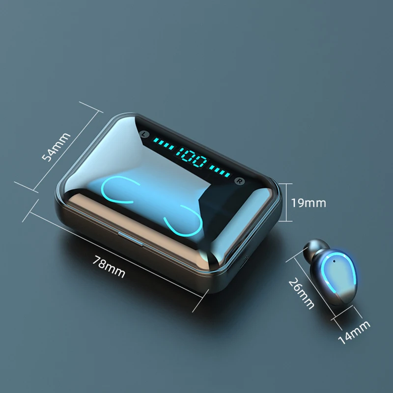 TWS F9 Bluetooth наушники 5 0 спортивная водонепроницаемая гарнитура музыкальные 3D