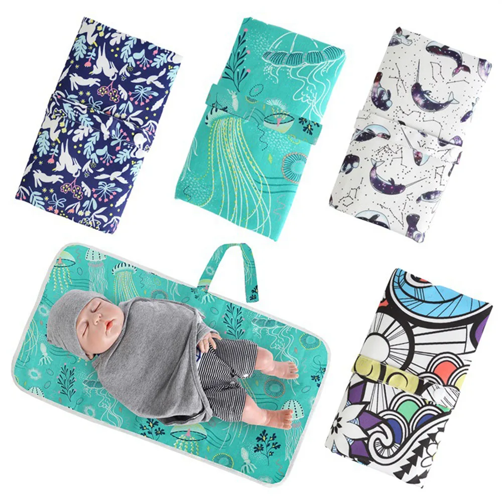 3-in-1 Multifunctional Waterproof Portable Baby Changing Mat Infant Nappy Bag Diaper Cover Pad Travel Outdoor | Мать и ребенок