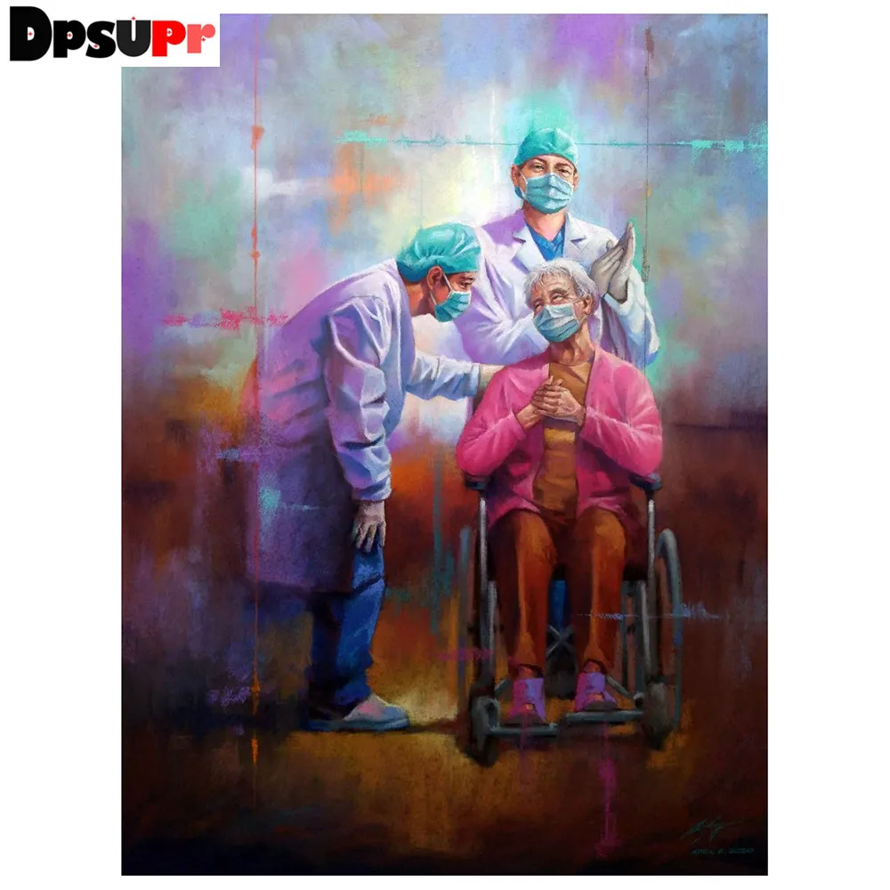 Набор для алмазной вышивки Dpsupr FG02 5D сделай сам с квадратными/круглыми стразами