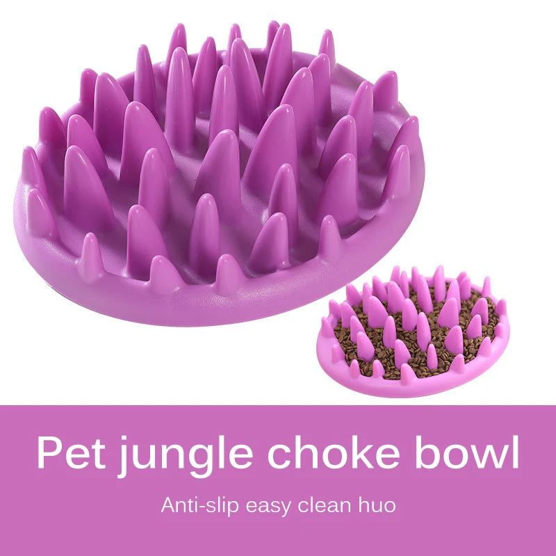 

1pc Silicone Pet Bowl Dog Cat Slow Eating Feeding Food Bowls Portable Puppy Feeder Puzzle Bowls Dishes Anti Choke Food Container