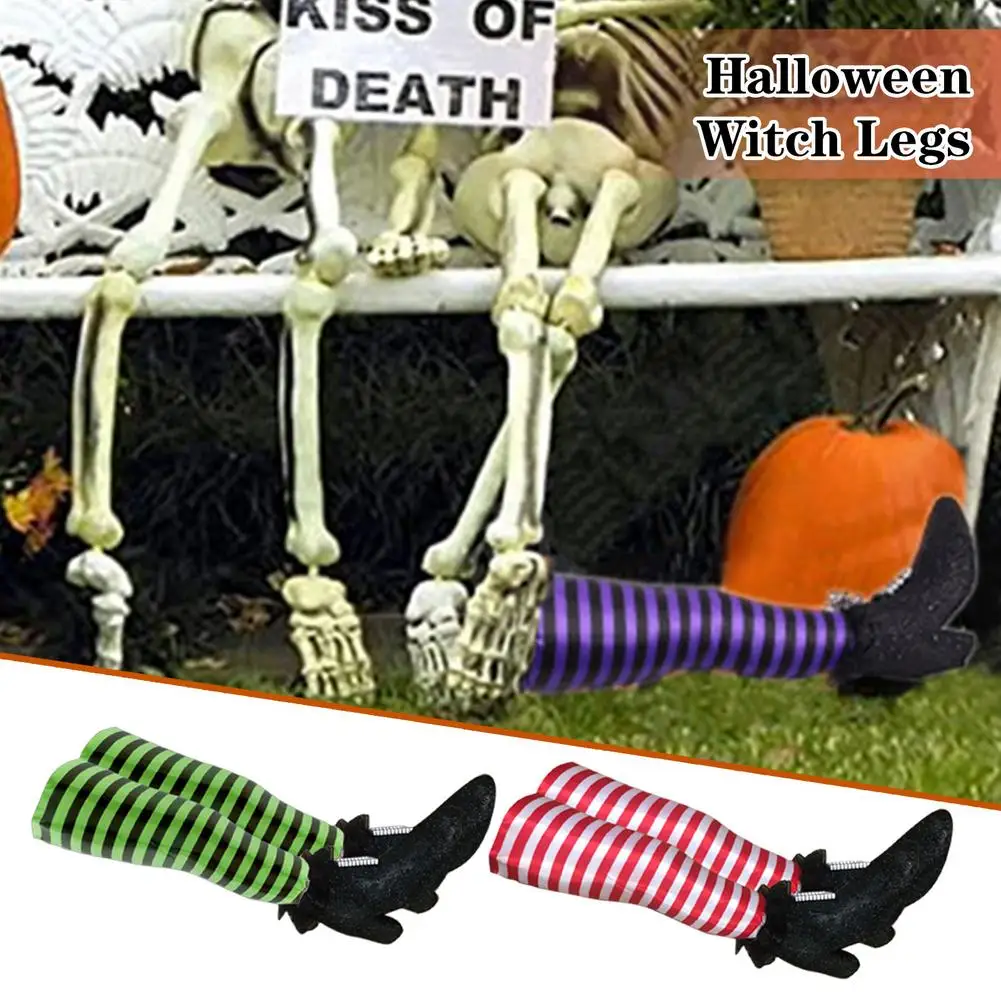 

Украшение на Хэллоуин 1 пара, страшные ножки ведьмы, реквизит, красочные украшения, украшение на Хэллоуин, багажник автомобиля, двор, кустарн...