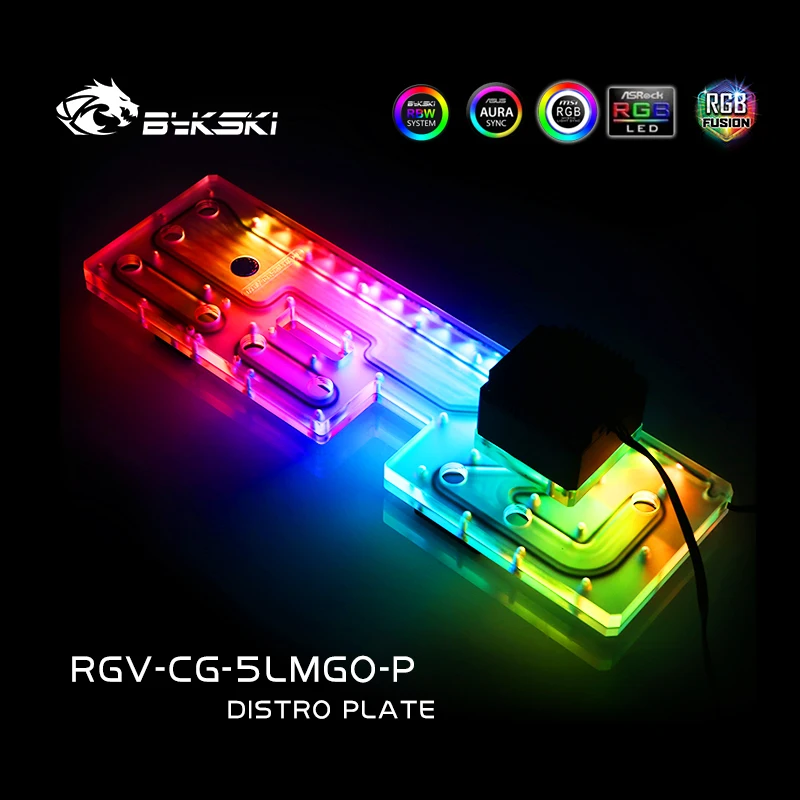 Billig BYKSKI Acryl Bord Wasser Kanal Lösung Für COUGAR BLAZER Computer Fall Für CPU Und GPU Block / 3PIN A-RGB/combo DDC Pumpe