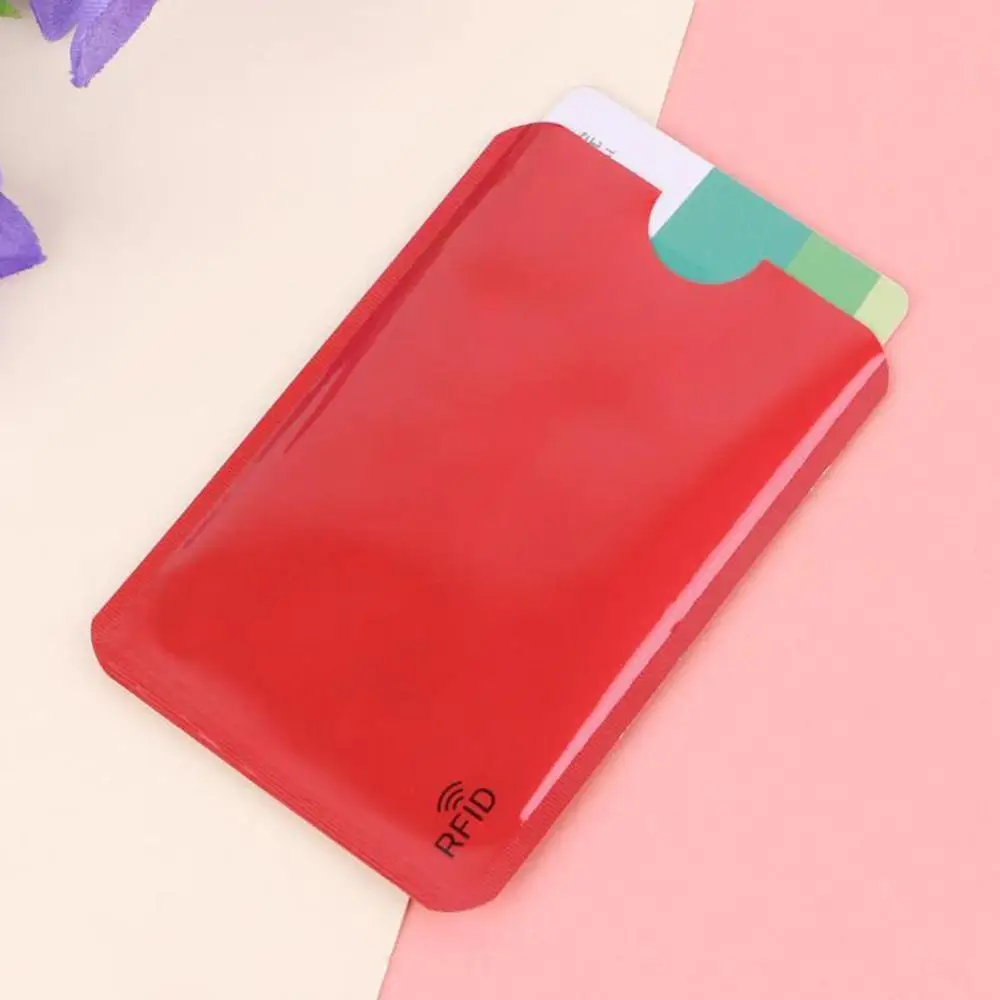 Анти RFID Блокировка банковских карт Бесконтактный дебетовый кредитный держатель
