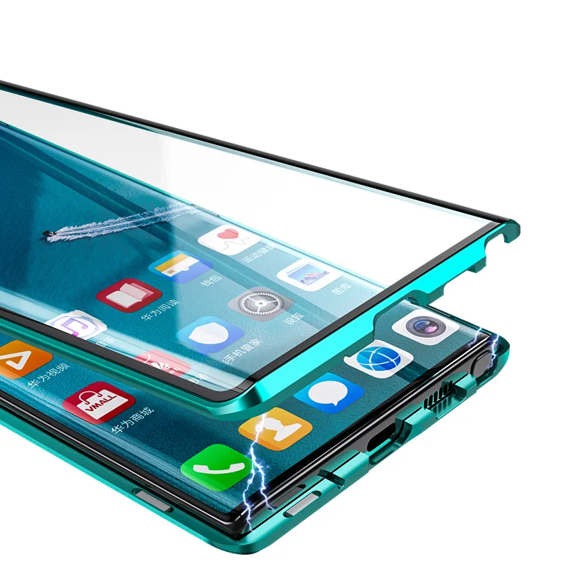 360 полностью Магнитный адсорбционный чехол для Samsung Galaxy Note 10 Lite металлический из