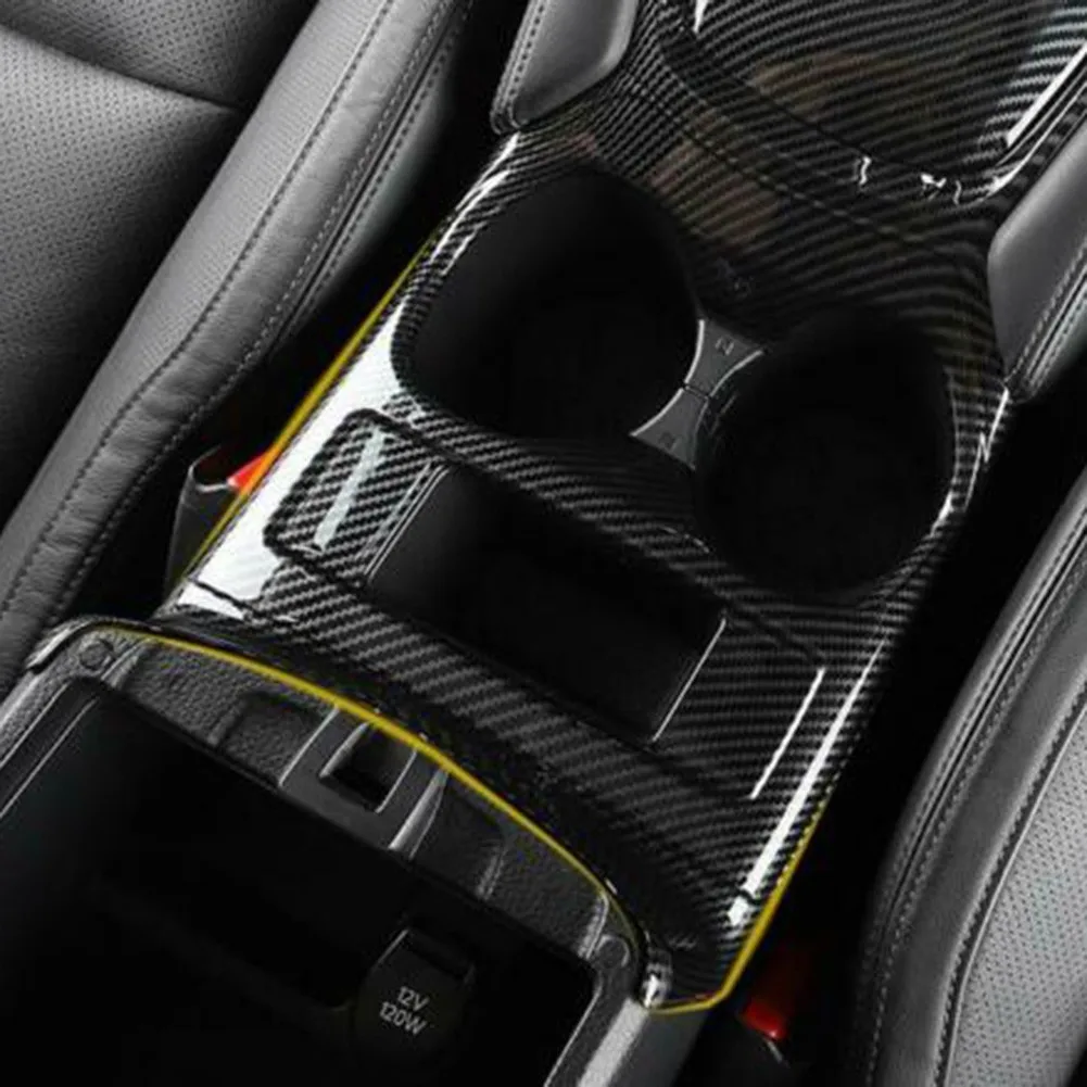 1 шт. отделка крышки стакана для воды из АБС черного углеродного волокна Nissan Rogue 2014