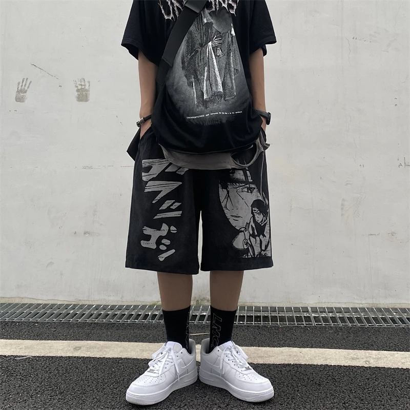 

Women Shorts Oversize Korean Japanese Anime Summer Y2k Fashion Sports Plus Size High Waist Cycling Sweatpants Harajuku Clothing