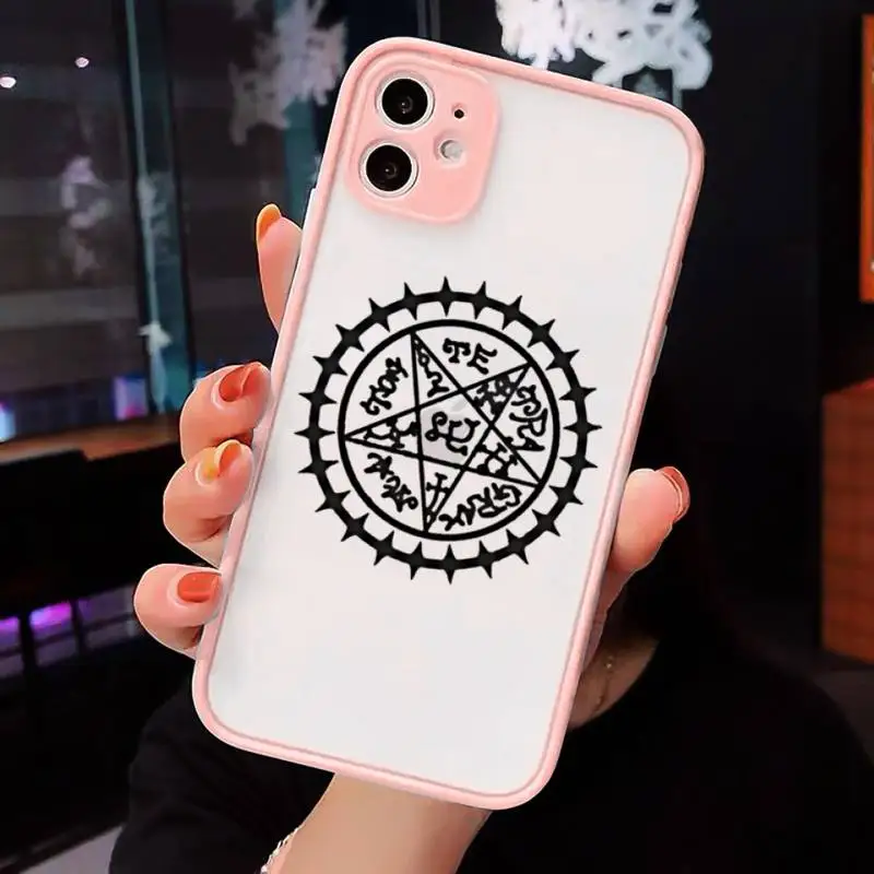 

Anime Black Butler Young master Phone Case For iPhone 12 11 Mini Pro XR XS Max 7 8 Plus X Matte transparent Pink Back Cover