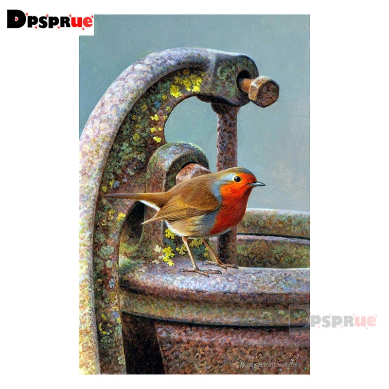 

Полноразмерная/круглая алмазная живопись Dpsprue, вышивка крестиком, 3D вышивка с водяными скважинами, для творчества, 5D Moasic, домашний декор, под...