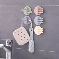 feigolo high quality 3 hooks wall hanging hook strong kitchen bathroom non marking adhesive wall hanging rotatable hook fns60