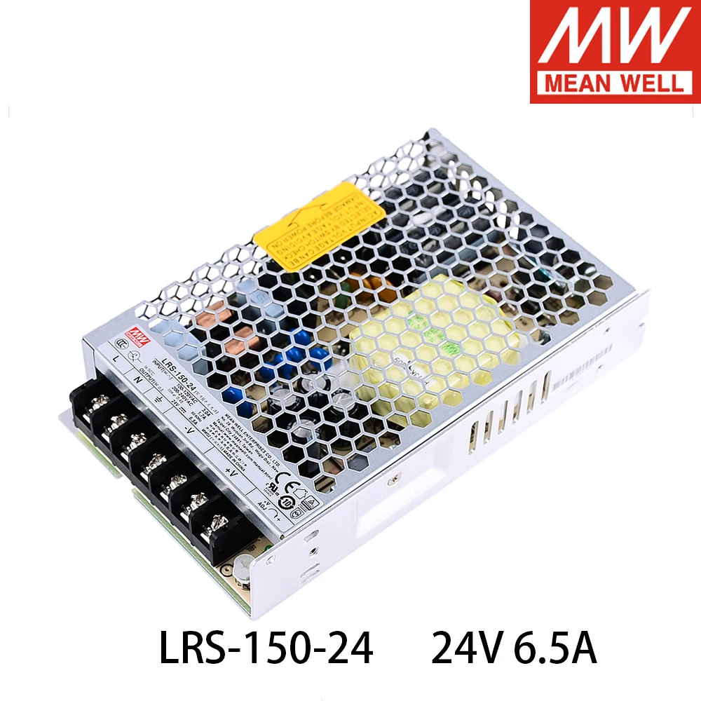 Бренд MEAN WELL представляет LRS 150 24 156w 24v 6.5A один Выход импульсный источник питания
