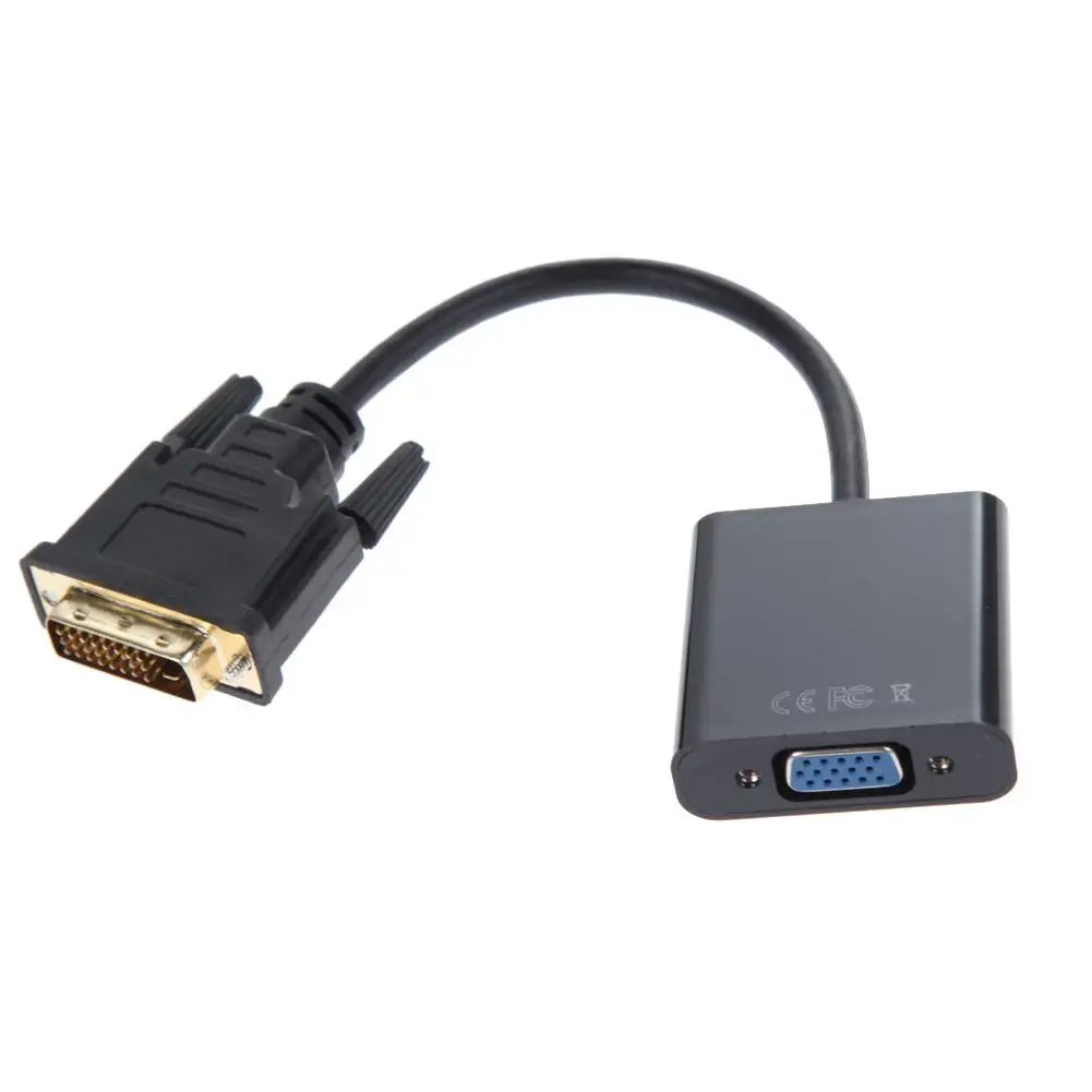 1080P DVI-D 24 + 1 к VGA HDTV конвертер монитор кабель для ПК дисплей карты | Компьютеры и
