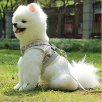 1pcs reflective breathable carrying breast straps pet supplies vest style cat and dog leash