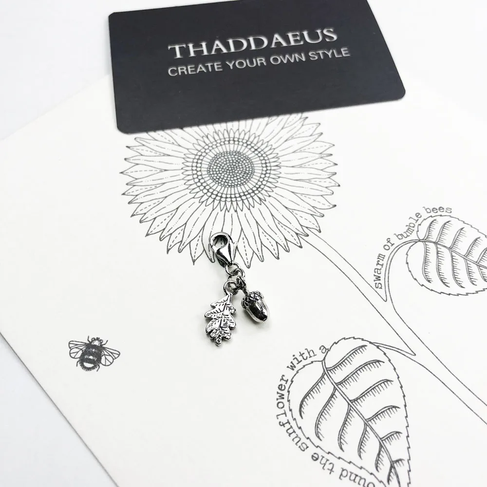 Подвеска в виде объемных желудей подвески листьев для изготовления ювелирных