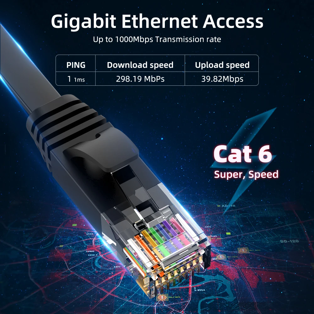 Llano Cat6 Ethernet-кабель RJ 45 Lan-кабель UTP CAT сетевой Utp-кабель 1 м/3 м/5 м/8 м Соединительный