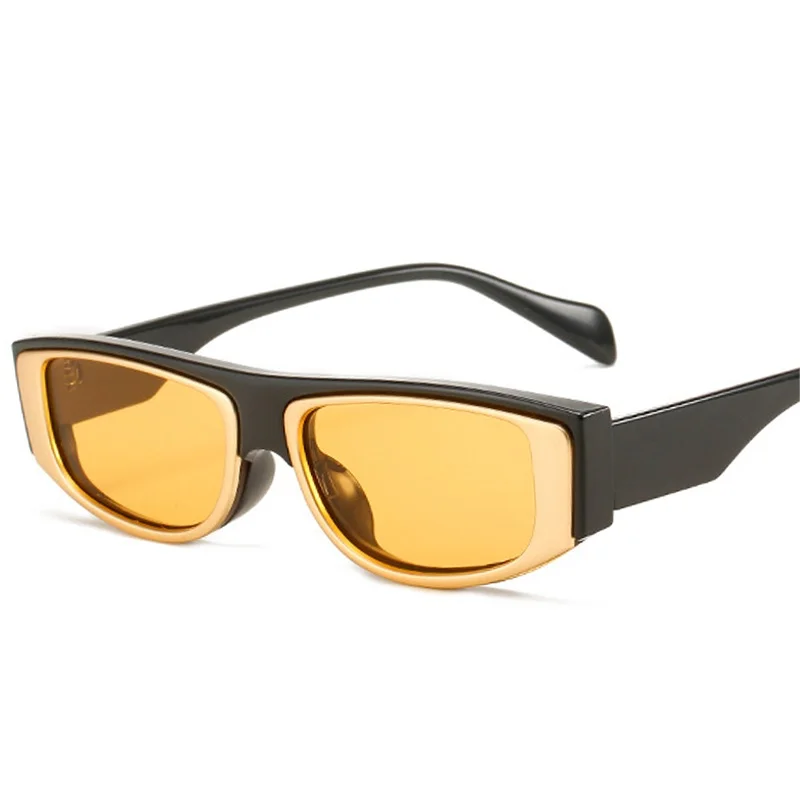 

Retro Small Square Metal Decoration Sunglasses Women Fashion Green Pink Trending Men Cat Eye Sun Glasses Shades UV400
