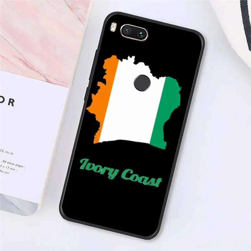 

Ivory Coast Flag design art Phone Case For Xiaomi Redmi note 7 8 9 t max3 s 10 pro lite luxury design cover shell