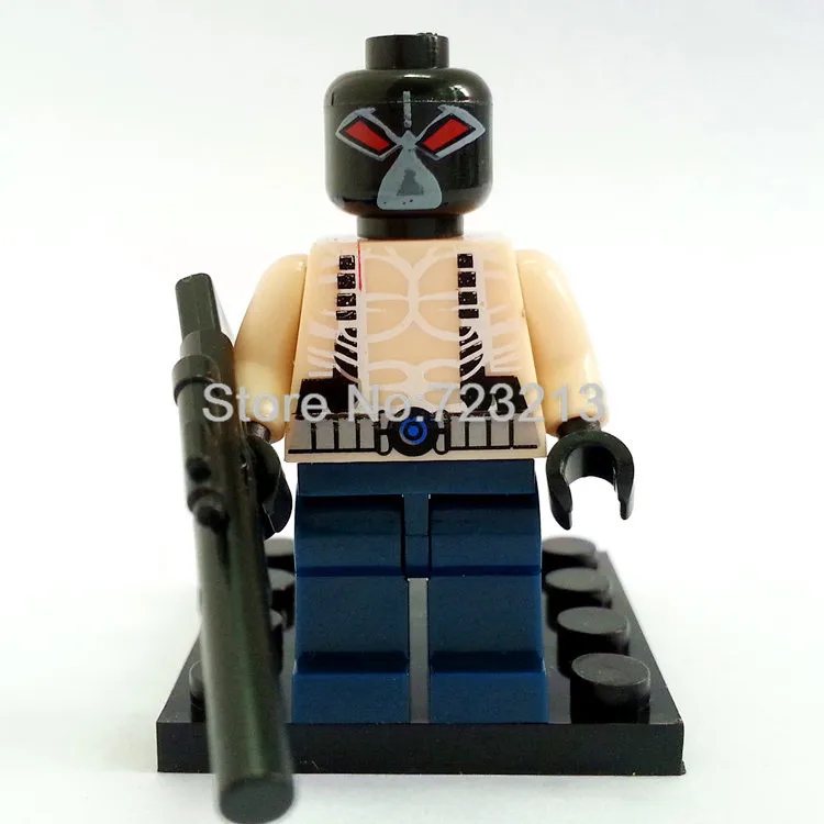 Bane Одиночная змея глаза Джейсон Тодд КРОК Бэтмен, Бэйн Aqualad удар задницы строительные блоки супер герой D845 D840 D856 Кирпичи Игрушки - Цвет: Bane