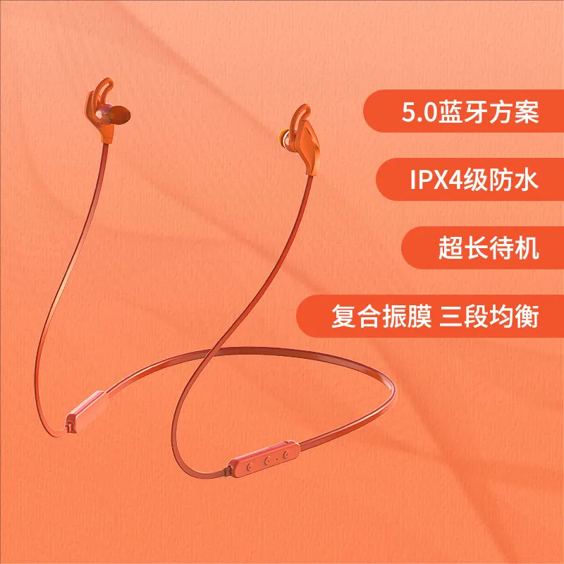 Wireless Bluetooth 5.0 Earphone In-Ear With Mic Sports Waterproof Music Earplug Gift Necklace Headset for IPhone Huawei Samsung