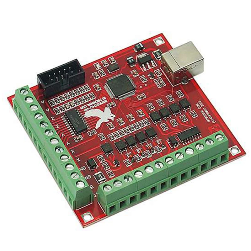 Топ Cnc Usb 4 Axis Mach3 100 Khz карта управления движением Breakout Board 12-24V с Jog обработчиком для