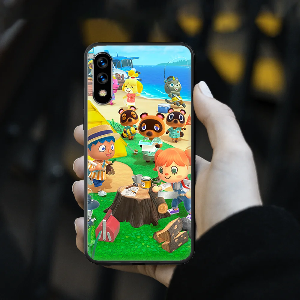 

Animal Crossing New Horizons Phone Case hull For huawei honor play 6 7 8 9 10 view 20 A X i pro lite black prime fashion cover