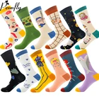 PEONFLY носки женские Харадзюку из чесаного хлопка симпатичная с поросенком из мультика в виде акулы клетчатый узор Забавный Новинка Kawaii, носки с рюшами для мальчиков