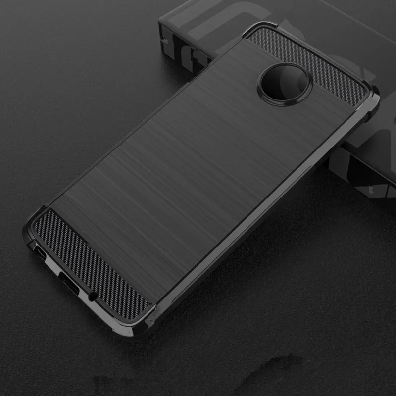 Тонкий чехол из углеродного волокна для Motorola Moto Z Play XT1635, чехол для Motorola Moto G5 G5S G6 Plus G7 Play E4 E5