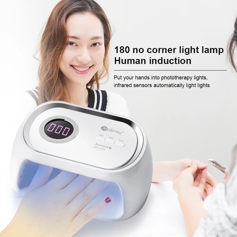 

Quick-drying Nail Lamp 48W Phototherapy Machine Intelligent Induction Led Baking 24 Lamps Dryer Manicure-Gel Tools 10/30/60s NEW